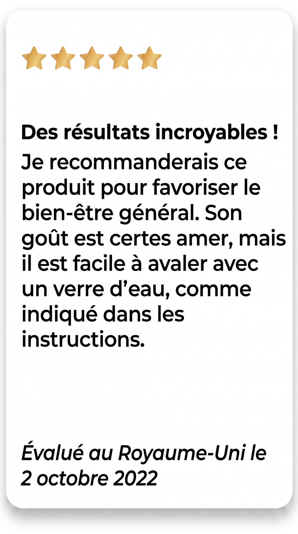 Customer review